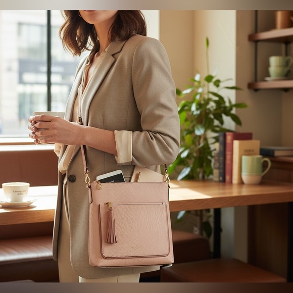 NWOT Kate Spade On Purpose Leather‎ Crossbody – Nude Pink